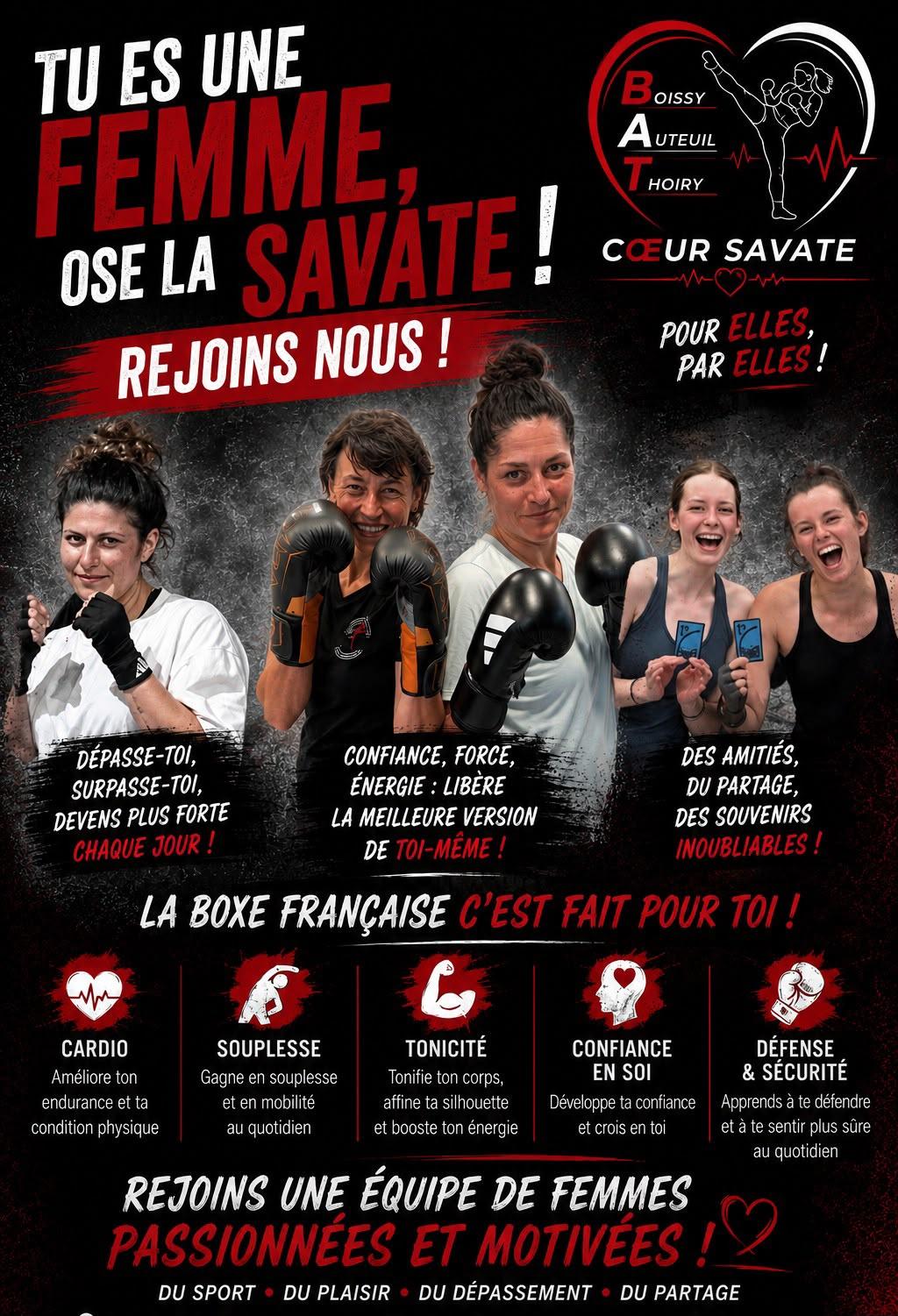 Des adhérentes du BAT Cœur Savate invitent les femmes à découvrir la savate